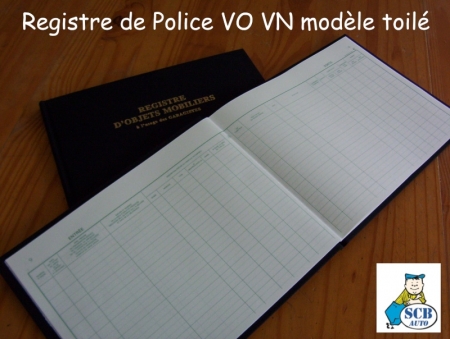 ☞ - 29% Livre de Police Automobile Registre de Police Auto Livre de Police Vo 1414
