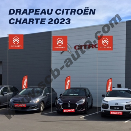  Drapeaux Citroën 2023 Pavillons Carré Oriflammes et Drapeaux le Pavoisement