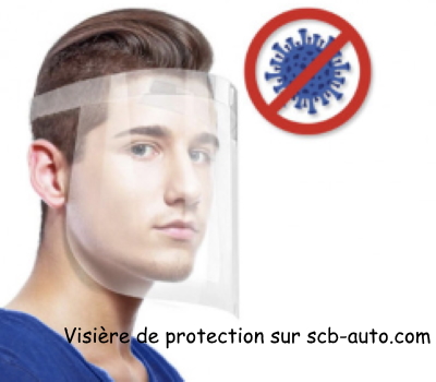 Visière de protection anti posittons