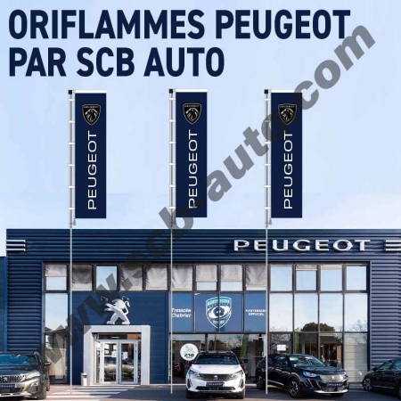  Drapeaux Peugeot Plv Auto Peugeot Pavillons Peugeot Oriflammes Grand Format 