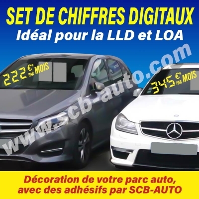  - 25% sur Sets de Chiffres Digitaux Xxl Prix Laser Plv Auto Pour Lld et Loa