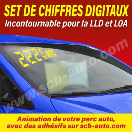  - 25% sur Sets de Chiffres Digitaux Xxl Prix Laser Plv Auto Pour Lld et Loa