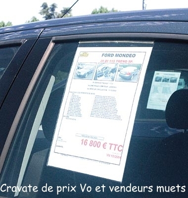   Plv Auto Affiche de Prix Vo Supports de Prix Vo Vn Affichette de Vente Vo