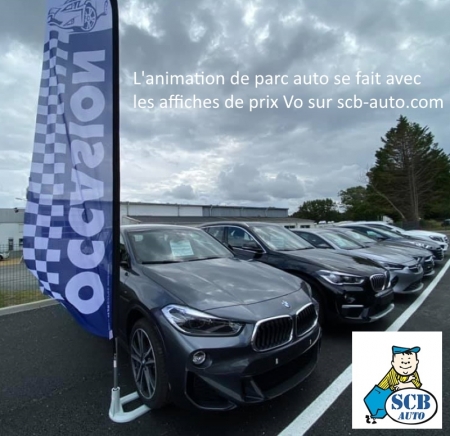 ☺ Plv Auto Affiche de Prix Vo Porte Prix Vo Vendeur Muet Plexi de Prix Vo