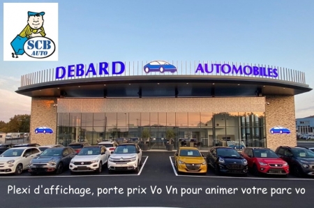 ☺ Plv Auto Affiche de Prix Vo Porte Prix Vo Vendeur Muet Plexi de Prix Vo