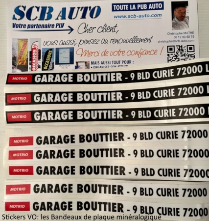  Plv Auto: La Signature de Plaque Minéralogique Adhésifs Vo et Stickers Vo 