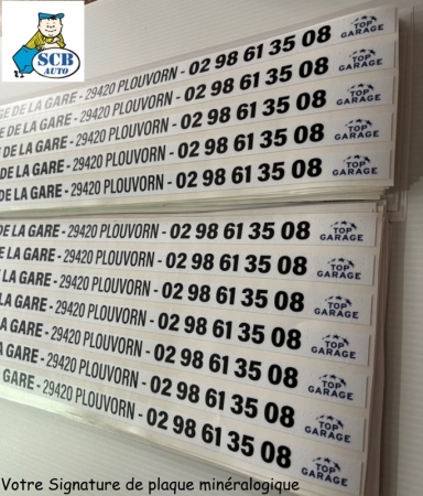  Plv Auto: La Signature de Plaque Minéralogique Adhésifs Vo et Stickers Vo 