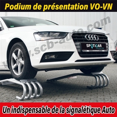 Plv Auto Podium de Présentation Rampes pour Vo Vn pour monter les