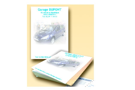 Blocs personnalisés blocs personnalisés ma publicité sur papier objet publicitaire carnet de reçu pour carburant