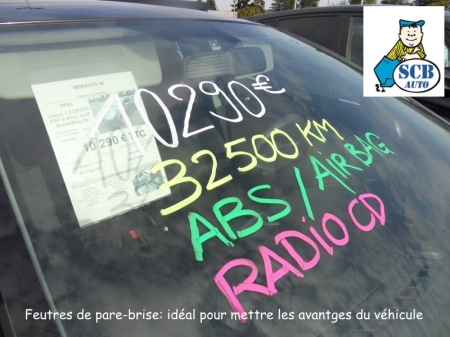 ☞ Stylos de Pare-brise Qualité***** Animer son Parc Vo Vn Plv Automobile Occasion