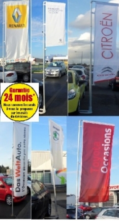 Mât de Parking pour Vo Vn Porte Drapeau Mats de drapeaux Occasion