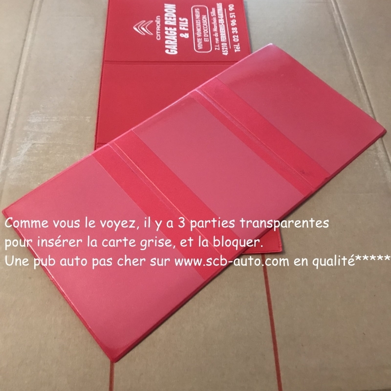Signal tique pour l automobile Porte carte grise personnalis