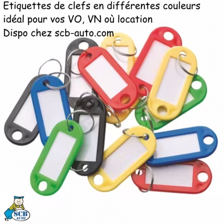 Plv Auto à - 40% Etiquettes de clés porte clés étiquettes de clés étiquettes clés atelier 