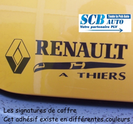  Signatures de Coffre Vo Adhésif Garage Nom sur Véhicule Autocollants Vo Plv Auto