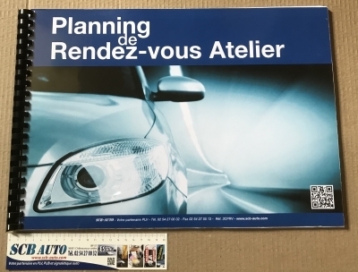 Carnet de planning atelier