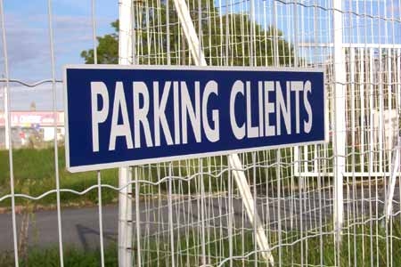 Panneaux parking clients et parking handicapé panneau parking plv automobile pancarte