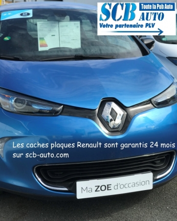  Cache Plaque Minéralogique Renault Couvre Plaque Renault Plv Auto Renault