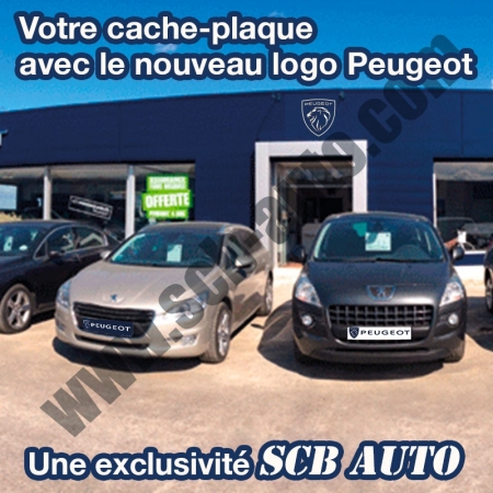 ☞ Plv Auto Peugeot Cache Plaque Minéralogique Peugeot Couvre Plaque Peugeot 