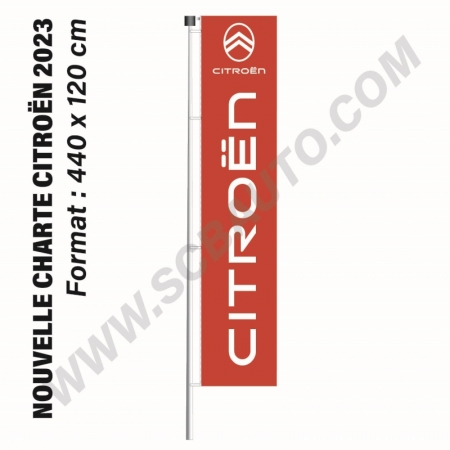  En stock: Drapeaux Citroën 2023 XXL Pavillons Citroën et Oriflammes Citroën 