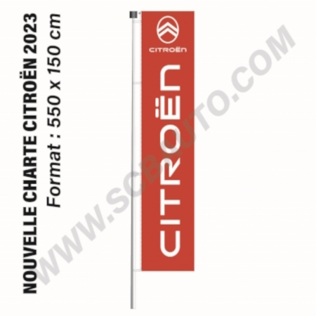  En stock: Drapeaux Citroën XXL Pavillons Citroën et Oriflammes Citroën 2025