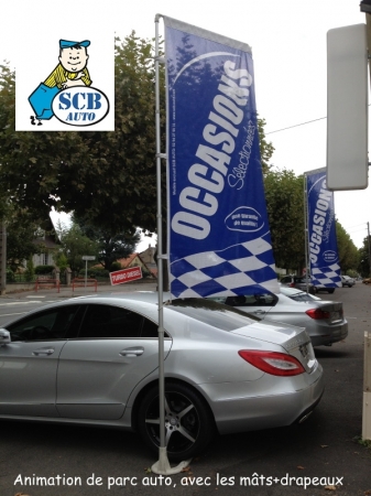 ☞ Mat + drapeau Occasion La Plv Auto ***** Mât + Drapeaux Voiture Occasion 