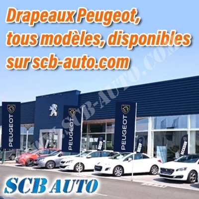  Drapeau PEUGEOT Plv Auto Drapeaux Lion 2022 Pavillons Peugeot Oriflamme 