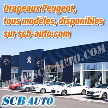  Drapeau PEUGEOT Plv Auto Drapeaux Lion 2022 Pavillons Peugeot Oriflamme 