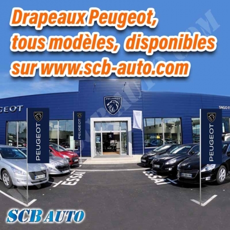  Drapeau PEUGEOT Plv Auto Drapeaux Lion 2022 Pavillons Peugeot Oriflamme 