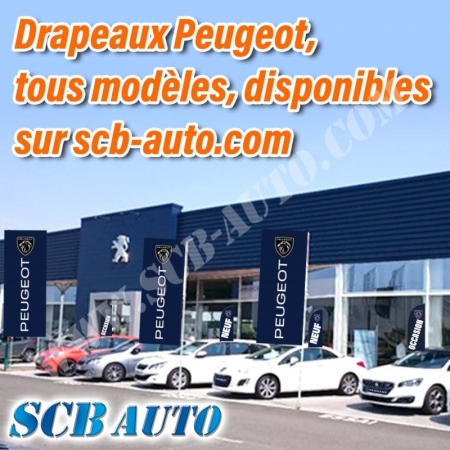  Drapeau PEUGEOT Plv Auto Drapeaux Lion 2022 Pavillons Peugeot Oriflamme 