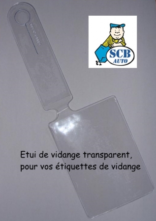  Etiquettes de Vidanges Fiche de Révision du Vo Etiquettes Réparation + Pochette Pvc