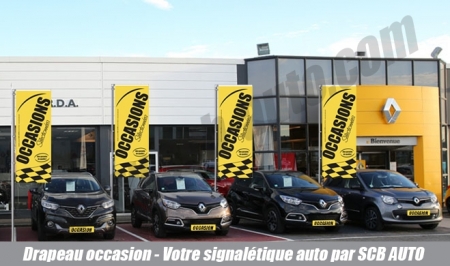  -50% Pack de 3 Drapeaux Occasion Pavillons Vo Oriflammes Voiles pour l'Auto