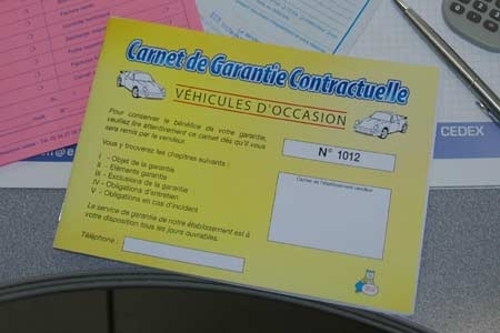  - 20% sur Carnet de Garantie Vo Carnets auto-garantie Garantie de Véhicule