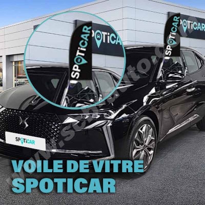 Drapeaux Spoticar sur Vitre Voile Spoticar nouvelle Charte