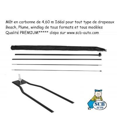 Mât de 4,60 m Beach Line Qualité*****