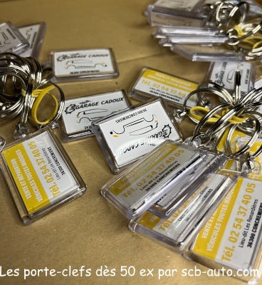 Porte-clefs Personnalisé Recto/ Verso en PVC*****