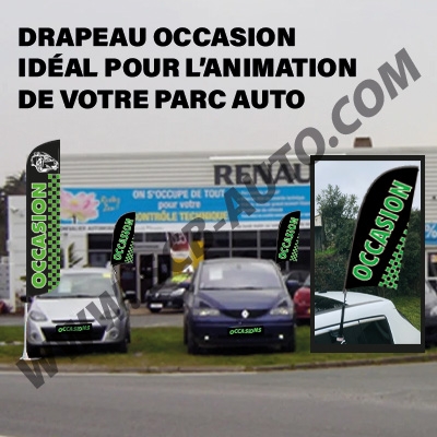 Voiles Occasion Drapeau Occasion sur Vitre
