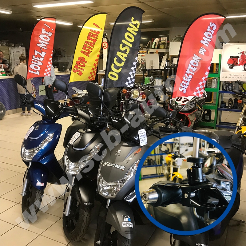 Drapeaux Motos Drapeau Guidon Voile occasion — photo 2