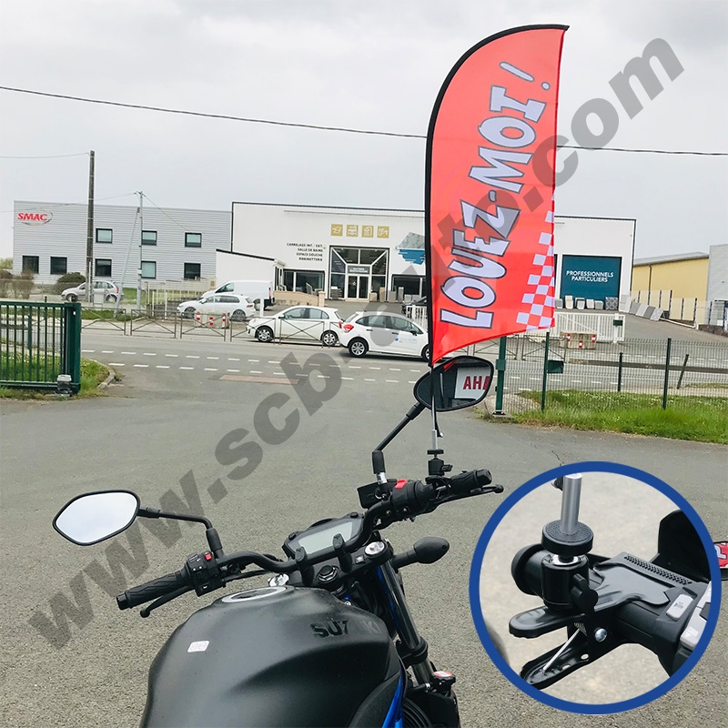 Drapeaux Motos Drapeau Guidon Voile occasion — photo 3