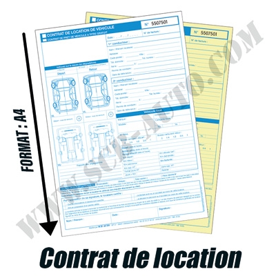Contrat de location OU de prêt à titre gratuit VO/VU/VSP