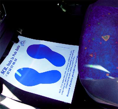 Tapis de sol publicitaire