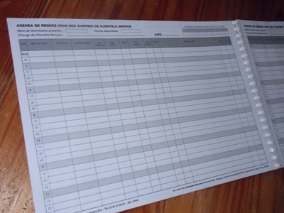 Cahier de prise de rendez-vous ATELIER — photo 2