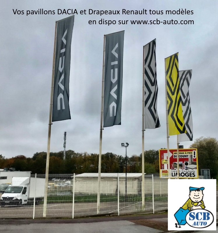 Drapeaux renault pour mâts grande hauteur — photo 2