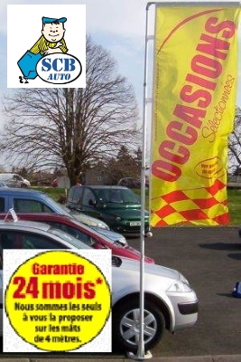 Mat + drapeau OCCASION gamme TITANIUM ****