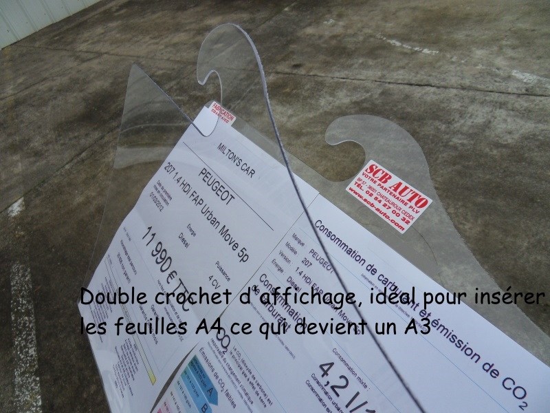 Affiche de prix rétro à la française double affichage — photo 3