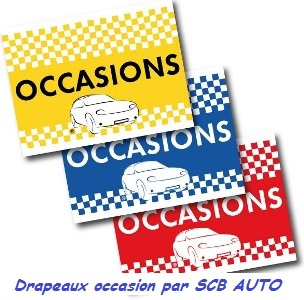 Drapeau occasion de vitre