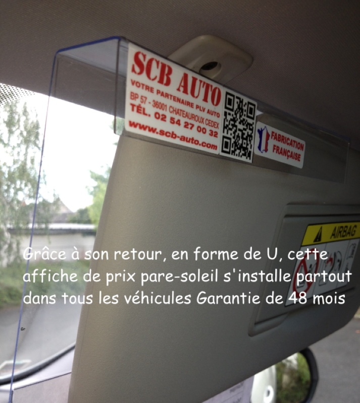 - 20 % sur les affiches de prix pare soleil rigides — photo 4