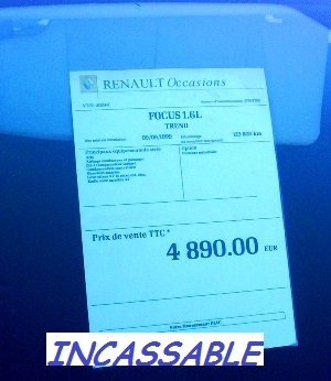 - 20 % sur les affiches de prix pare soleil rigides — photo 5