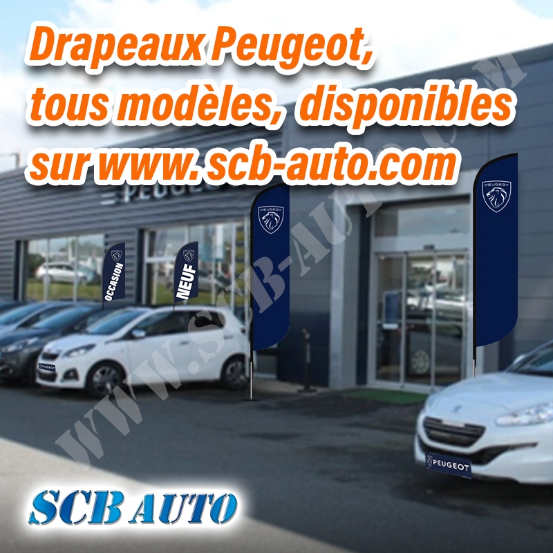 Drapeau de vitre Peugeot drapeau occasion Peugeot nouvelle charte — photo 4