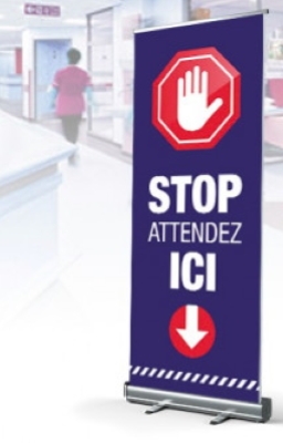 Roll-up Spécial STOP ATTENDEZ ICI