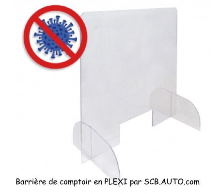Barrière De Protection Comptoir PLEXI Contre Covid-19